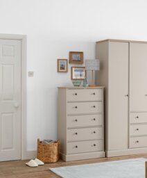 Argos Home Kensington 5 Drawer Chest - Soft Grey/Oak Effect - thumbnail 2