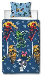 LEGO Ninjago Blue Kids Bedding Set - Single - thumbnail 2