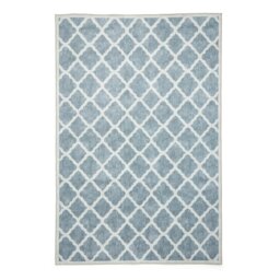 Think Rugs Washable Coral Grey Flatweave Rug - 76x150cm - thumbnail 2