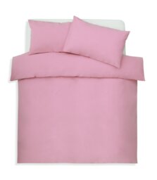 Habitat Polycotton Pink Bedding Set - Double - thumbnail 1