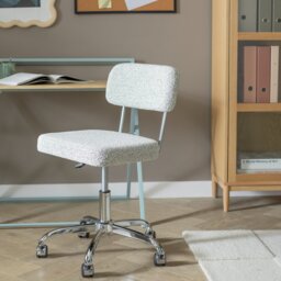 Habitat Haki Fabric Office Chair - Grey - thumbnail 2