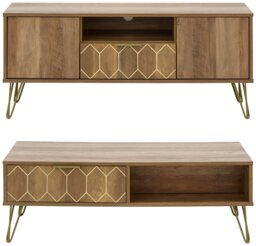 GFW Orleans 2 Piece Furniture Set - Mango Wood Effect - thumbnail 2