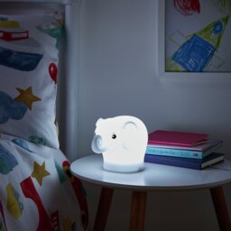 Glow Elephant Silicone LED Colour Changing Kids Nightlight - thumbnail 1