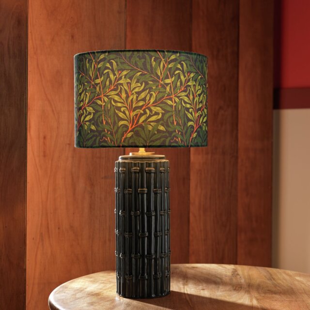 Habitat x Morris & Co. Cane Ceramic Table Lamp - Blue - image 1