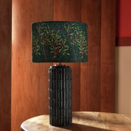 Habitat x Morris & Co. Cane Ceramic Table Lamp - Blue - thumbnail 2