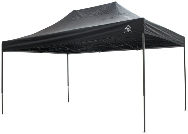 All Seasons 3m x 4.5m Pop Up Garden Gazebo - Black - image 1