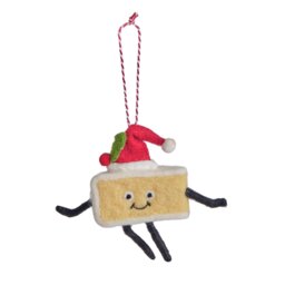 Argos Home Single Cheese with Hat Christmas Hanging Ornament - thumbnail 2