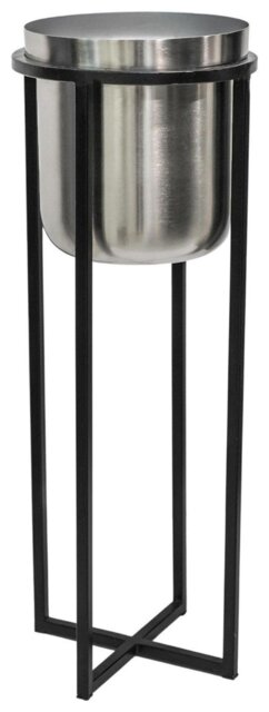 Ivyline Calla Planter Stand - Silver - image 1