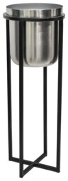 Ivyline Calla Planter Stand - Silver - thumbnail 1