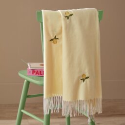 Furn Fruits Zesty Lemon Tassel Throw - Yellow - 130x180cm