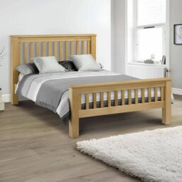 Julian Bowen Amsterdam HFE Kingsize Bedframe - Light Oak - thumbnail 2
