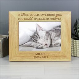 Personalised Message Pet Memorial Photo Frame - 25x20cm - thumbnail 2