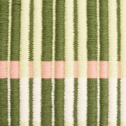 Habitat Woven Stripe Cushion - Green - 43x43cm - thumbnail 2