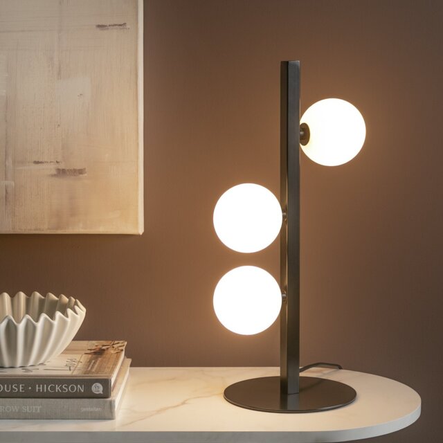 Habitat Archive Misil Metal Table Lamp - Black & Opal - image 1
