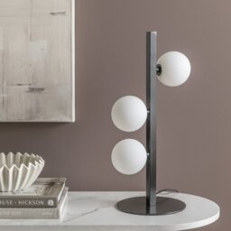 Habitat Archive Misil Metal Table Lamp - Black & Opal - thumbnail 2