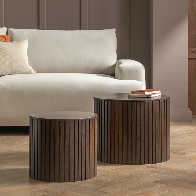 Habitat Engel Nest of Coffee Table - Walnut - image 1