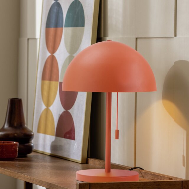 Habitat Mushroom 40cm Metal Table Lamp - Orange - image 1