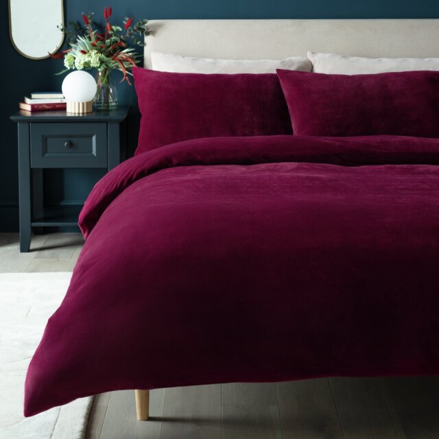 Habitat Slinky Fleece Berry Bedding Set - Superking - image 1