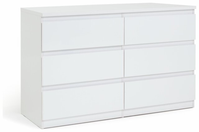 Argos Home Jenson 6 Drawer Chest - Gloss White - image 1