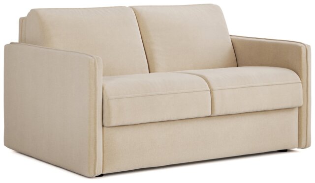 Jay-Be Slim Fabric 2 Seater Sofa Bed - Cream - image 1