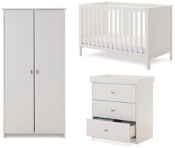 Obaby Evie Nursery 3 Piece Furniture Set - White - thumbnail 2