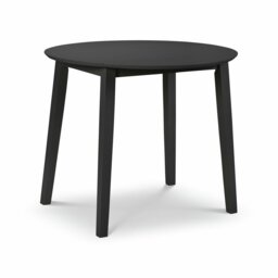 Julian Bowen Coast Ext 4 Seater Round Dining Table - Black - thumbnail 2