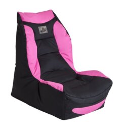 Kaikoo Teen Playstation Gaming Bean Bag - Pink & Black - thumbnail 1