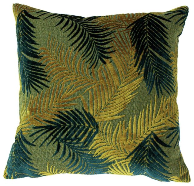 Paoletti Palm Grove Cushion - Gold - 50x50cm - image 1
