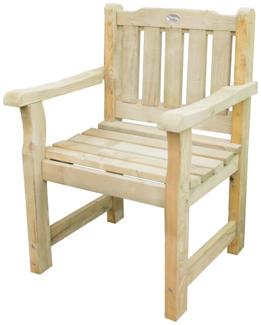 Forest Rosedene Wooden Garden Chair - Natural - image 1