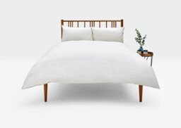 Habitat Cotton Rich 180 TC Plain Cream Bedding Set - King - thumbnail 2