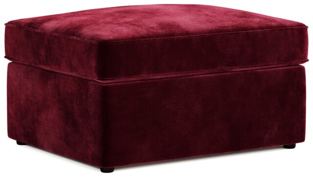 Jay-Be Velvet Footstool Chair Bed - Burgundy - image 1
