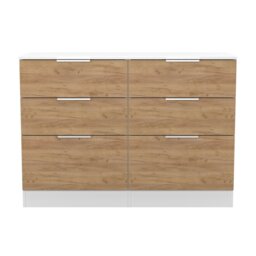 Livara Ready Assembled Orillia 6 Drawer Chest - White & Oak - thumbnail 2