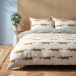 Habitat x Scion Mr Fox Cotton Cream Bedding Set - King size - thumbnail 1