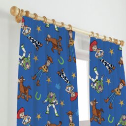 Disney Toy Story 5 Howdy Kids Pencil Pleat Curtains - Blue - 168x137cm - thumbnail 2