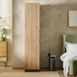 Habitat Hamburg 1 Door Wardrobe - Grey & Oak - thumbnail 2