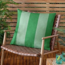 Furn Stripe Woven Green Outdoor Cushion - thumbnail 2