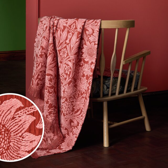 Habitat x Morris & Co. Sunflower Chenille Throw - 125x150cm - image 1