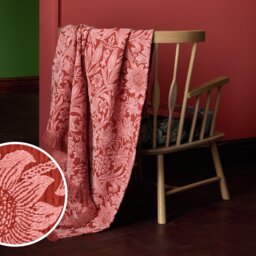 Habitat x Morris & Co. Sunflower Chenille Throw - 125x150cm - thumbnail 1