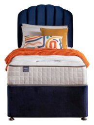 Silentnight Middleton Single Memory 2 Drawer Divan Bed- Blue - thumbnail 2