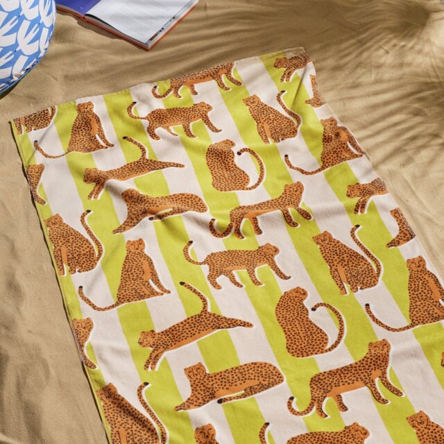 Habitat x Scion Lionel Stripe Beach Towel - Orange - image 1