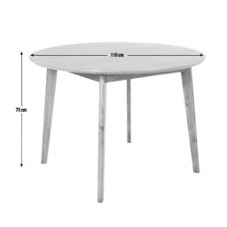 Habitat Skandi Walnut Veneer Round 4 Seater Table - thumbnail 2