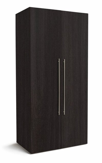 Habitat Atlas 2 Door Wardrobe - Black & Brown - image 1
