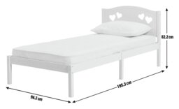 Argos Home Mia Single Bed Frame - Pink - thumbnail 2