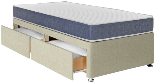 Argos Home Devon Single 2 Drawer Divan Bed - Natural - image 1