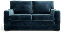Jay-Be Urban Velvet 2 Seater Sofa Bed - Ink Blue - thumbnail 1