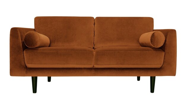 Habitat Jacob velvet 3 Seater Sofa - Orange - image 1