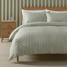 Argos Home Floral Print Soft Green Bedding Set - Double