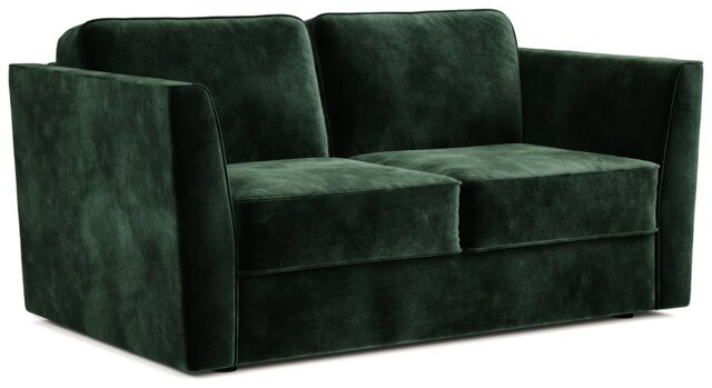 Jay-Be Elegance Velvet 2 Seater Sofa Bed - Dark Green - image 1