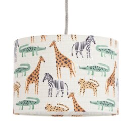 Habitat Jungle Print Cream Easy Fit Lampshade - 25cm - thumbnail 2