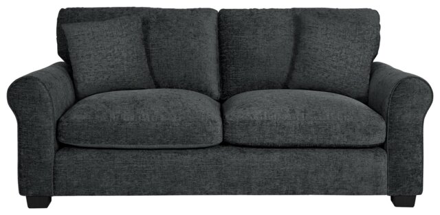 Argos Home Taylor Fabric 3 Seater Sofa - Grey - image 1